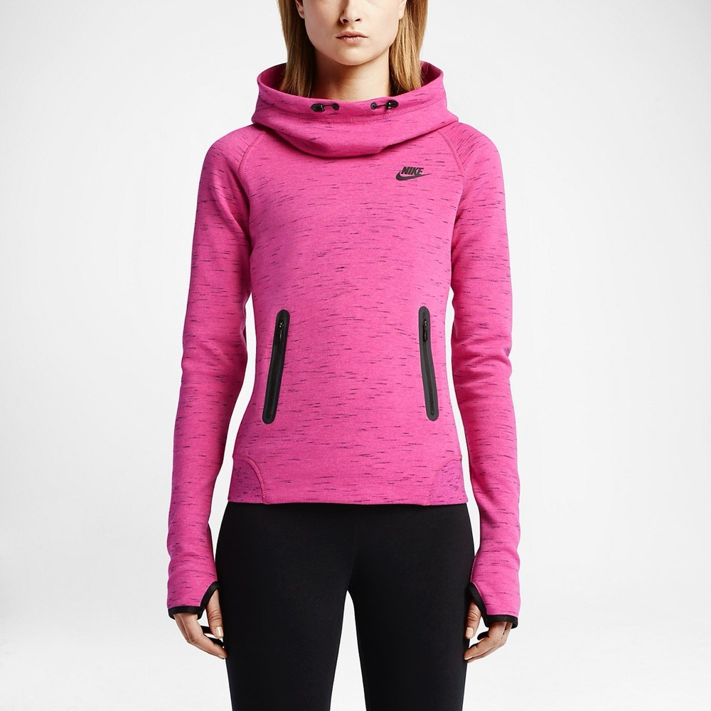 Pink & Black Nike Tech Hoodie